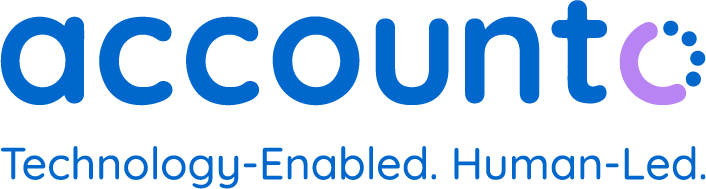 accounto.ie logo - Technology-Enabled. Human-Led. - Actual